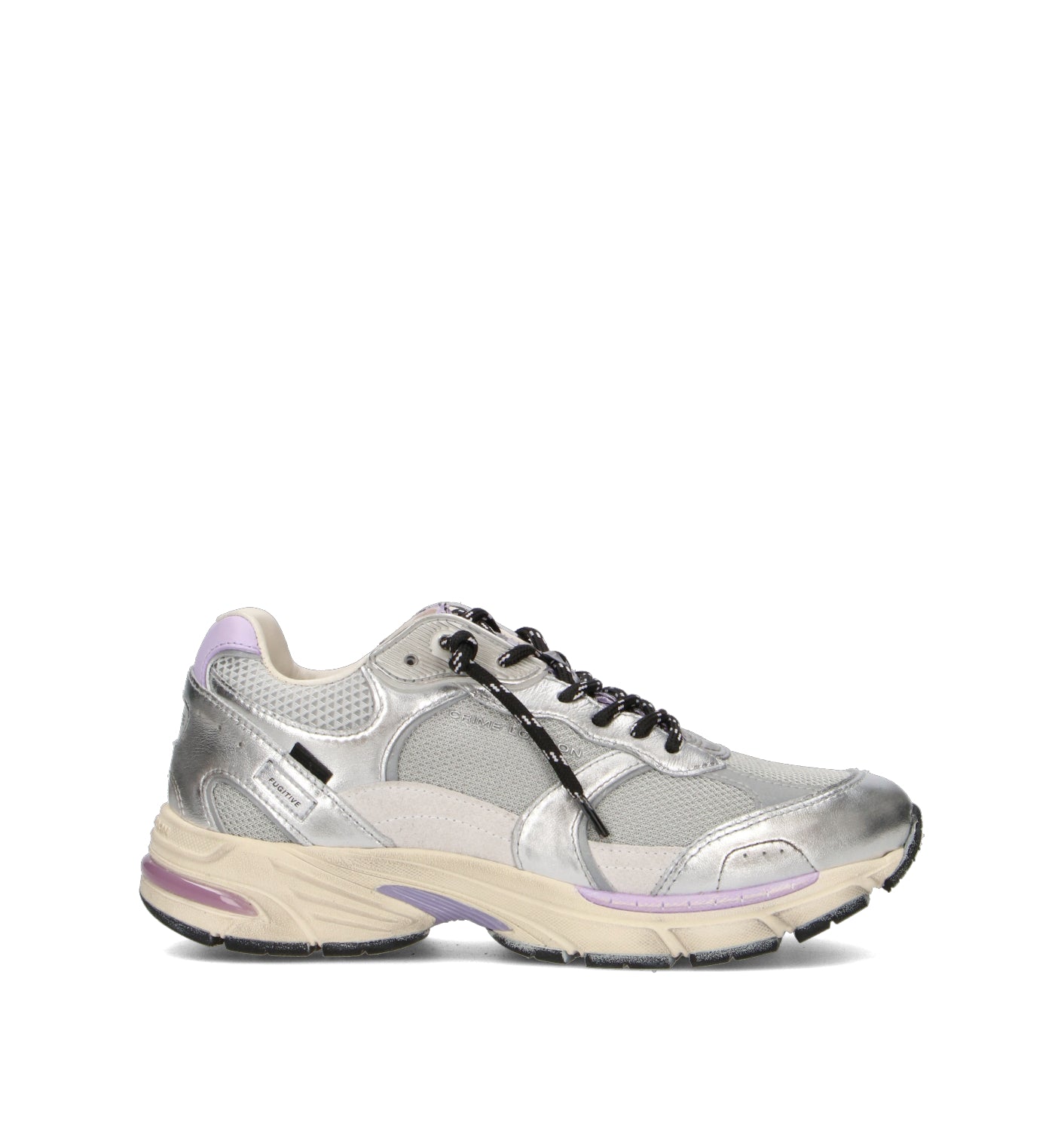 CRIME Sneaker donna argento