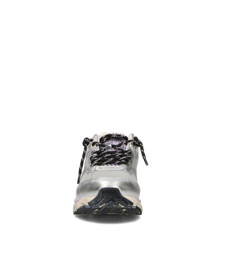 CRIME Sneaker donna argento