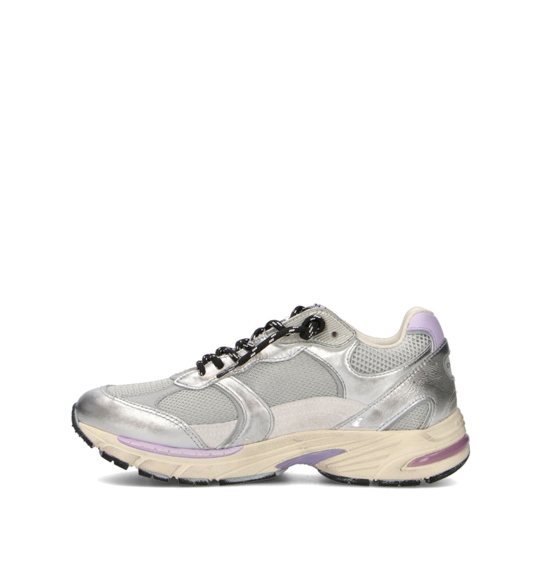 CRIME Sneaker donna argento