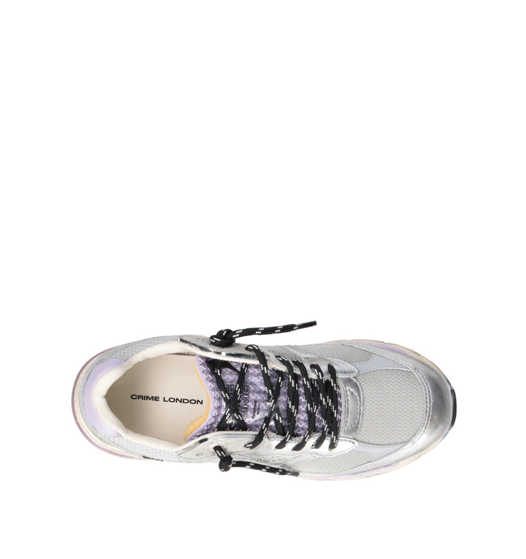 CRIME Sneaker donna argento