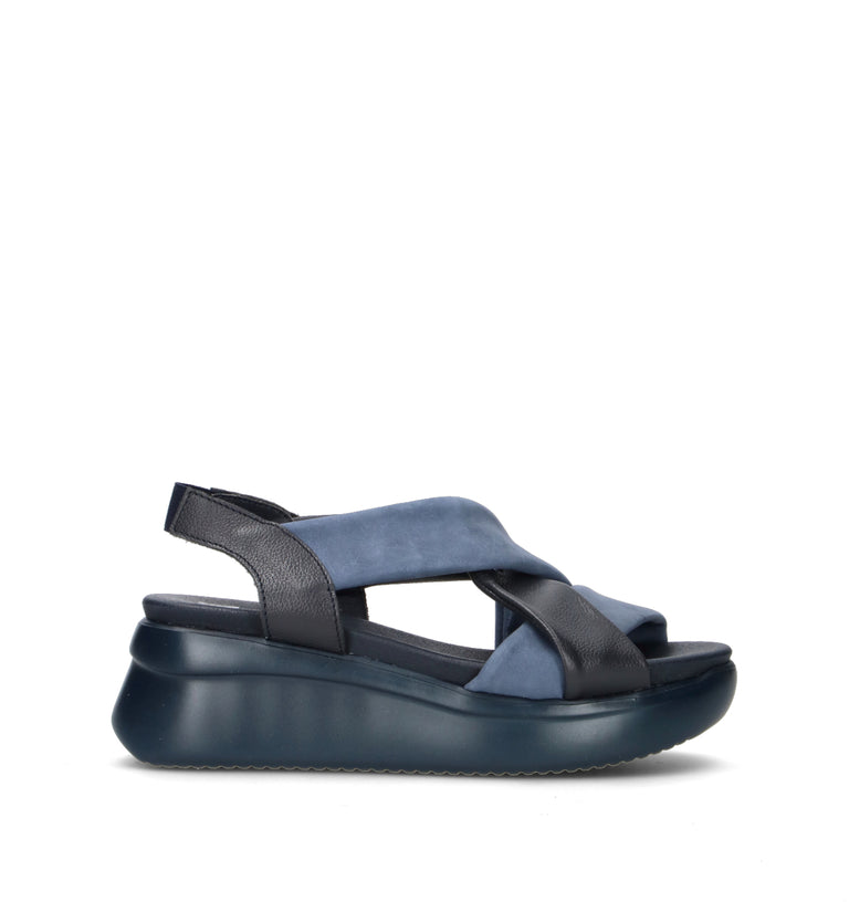 CALLAGHAN Sandalo donna blu in pelle