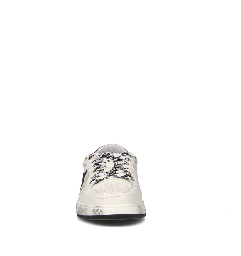 2 STAR Sneaker donna bianca in pelle