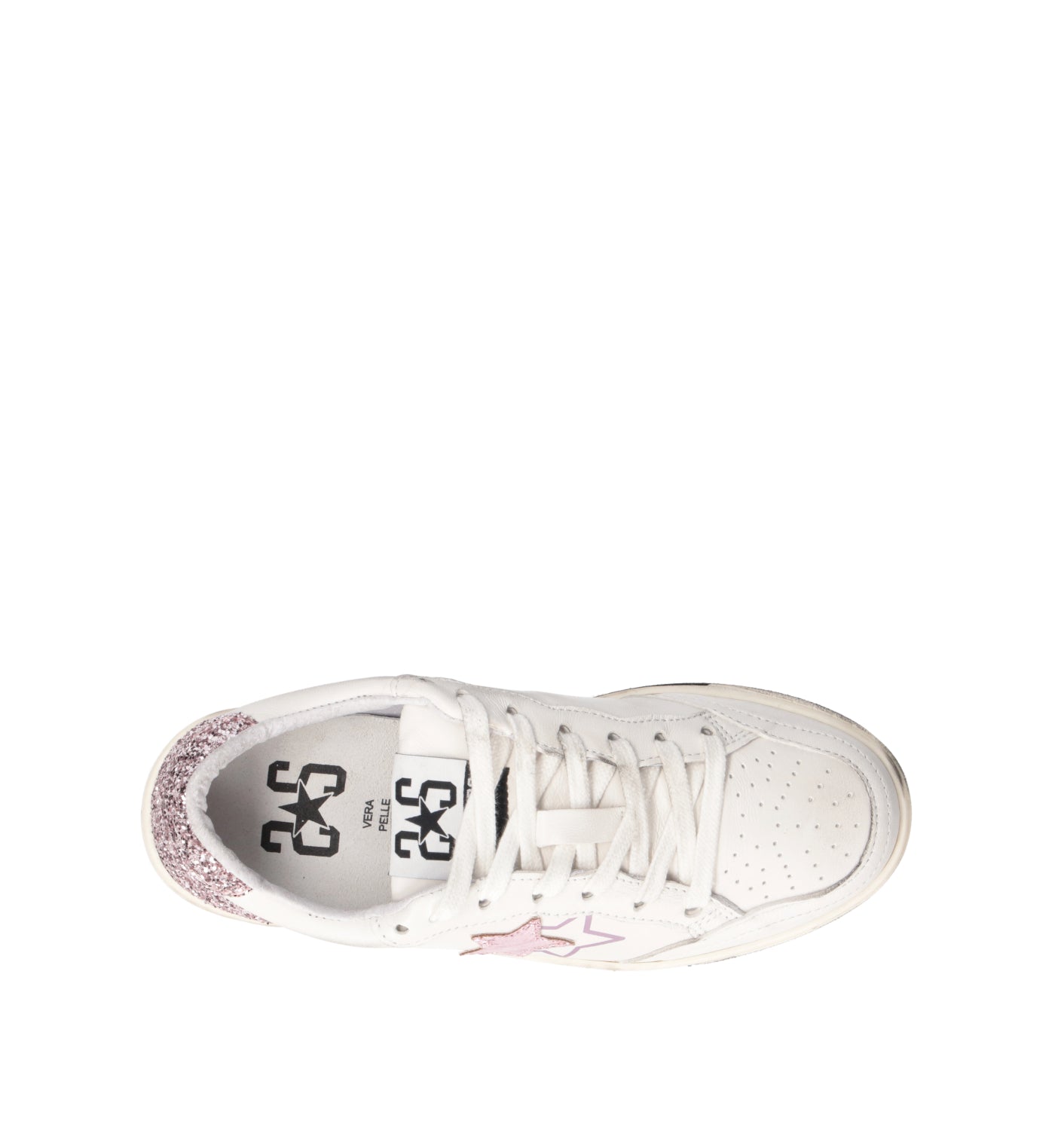 2 STAR Sneaker donna bianca