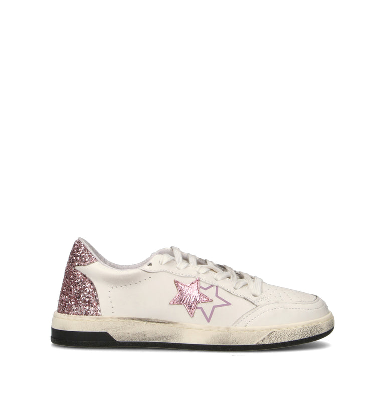 2 STAR Sneaker donna bianca
