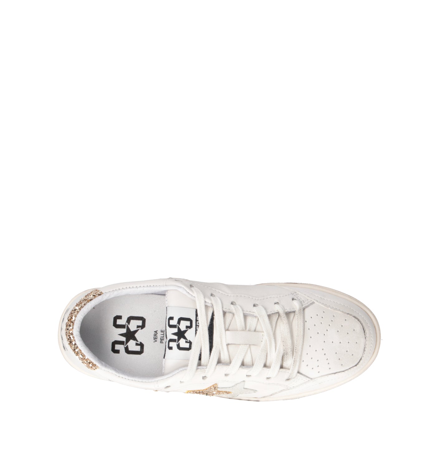 2 STAR Sneaker donna bianca