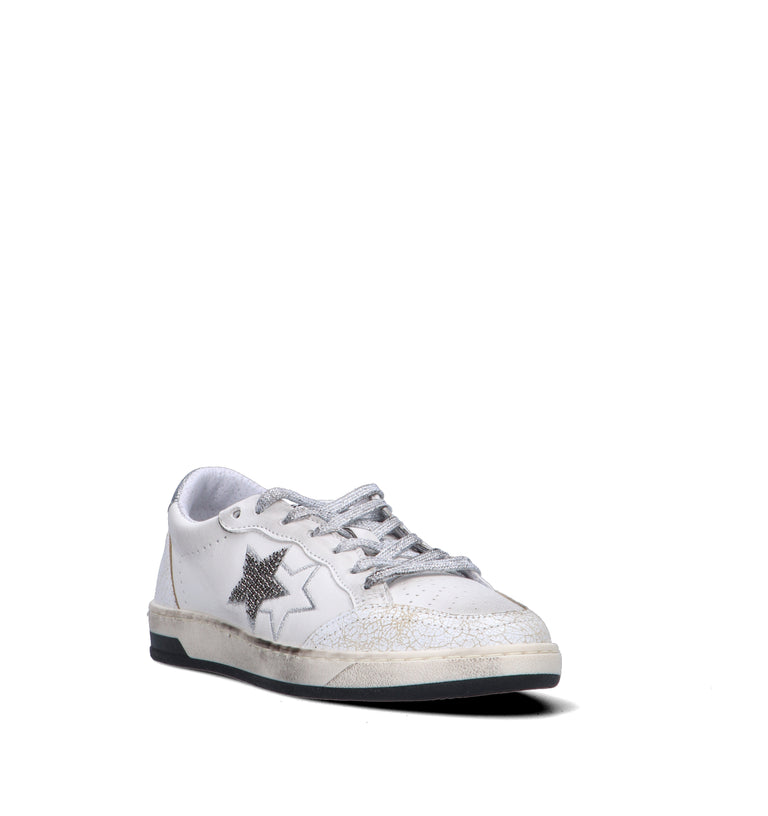 2 STAR Sneaker donna bianca