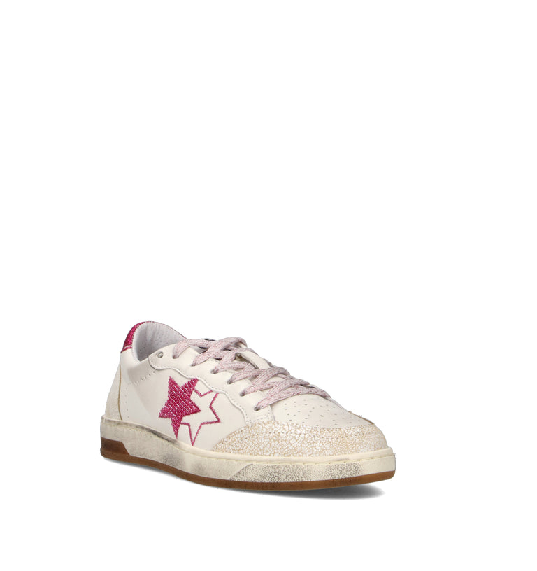 2 STAR Sneaker donna bianca