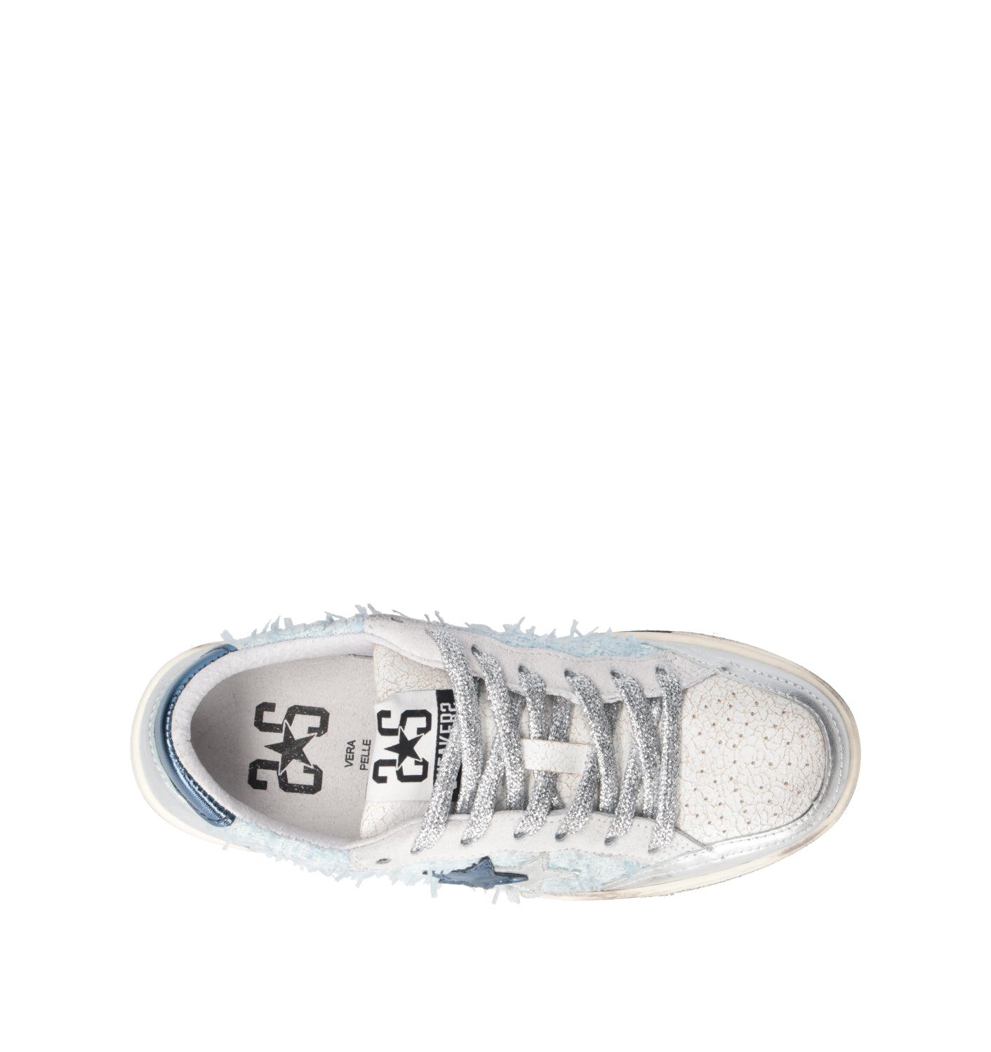 2 STAR Sneaker donna bianca