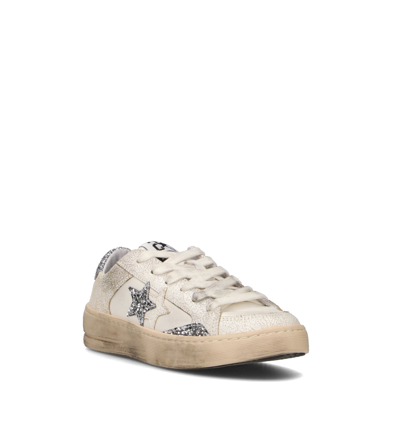 2 STAR Sneaker donna bianca