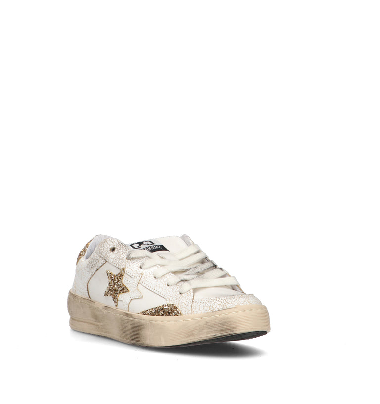 2 STAR Sneaker donna bianca