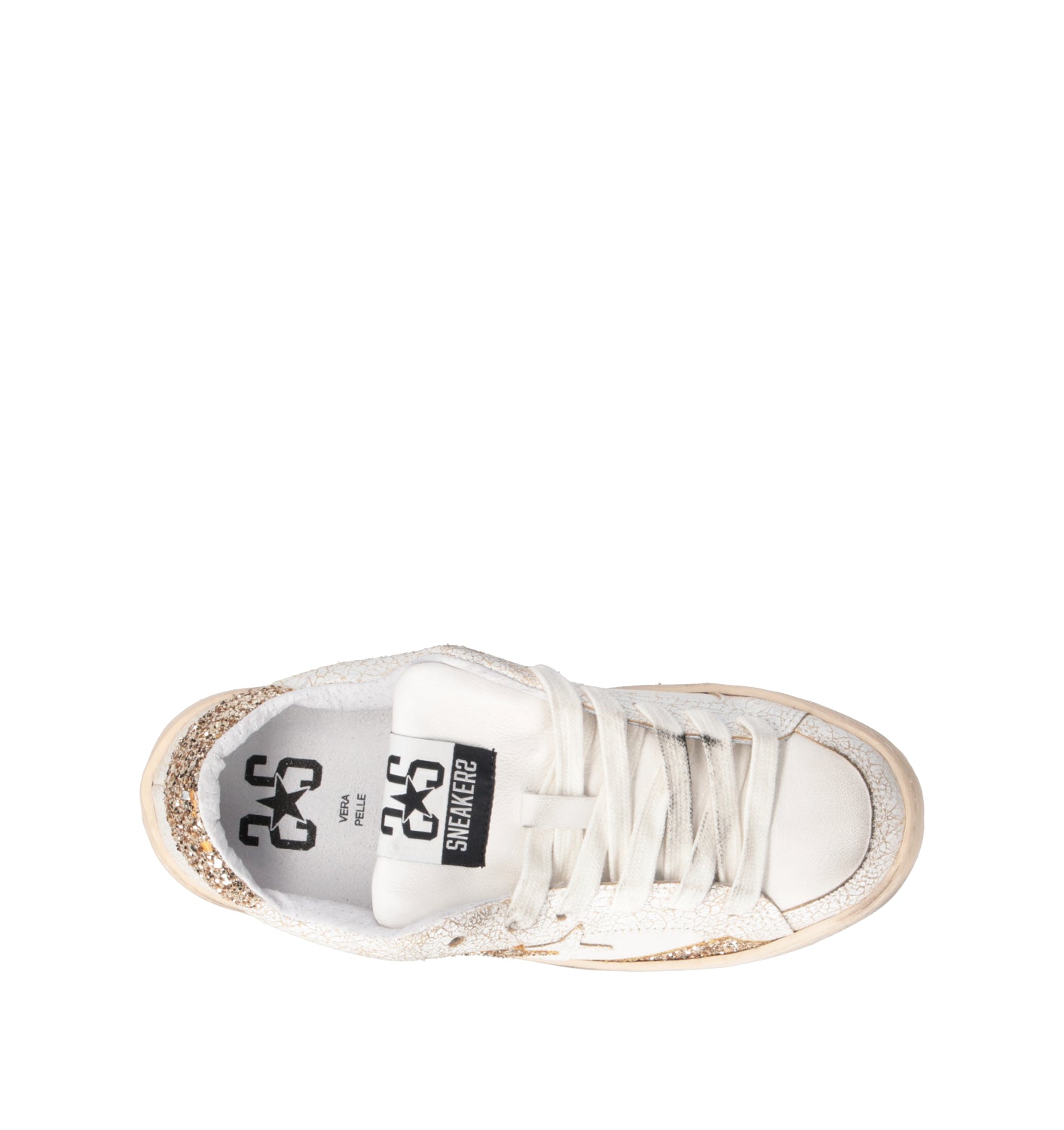 2 STAR Sneaker donna bianca