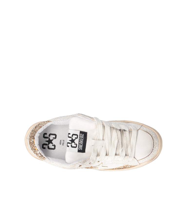 2 STAR Sneaker donna bianca