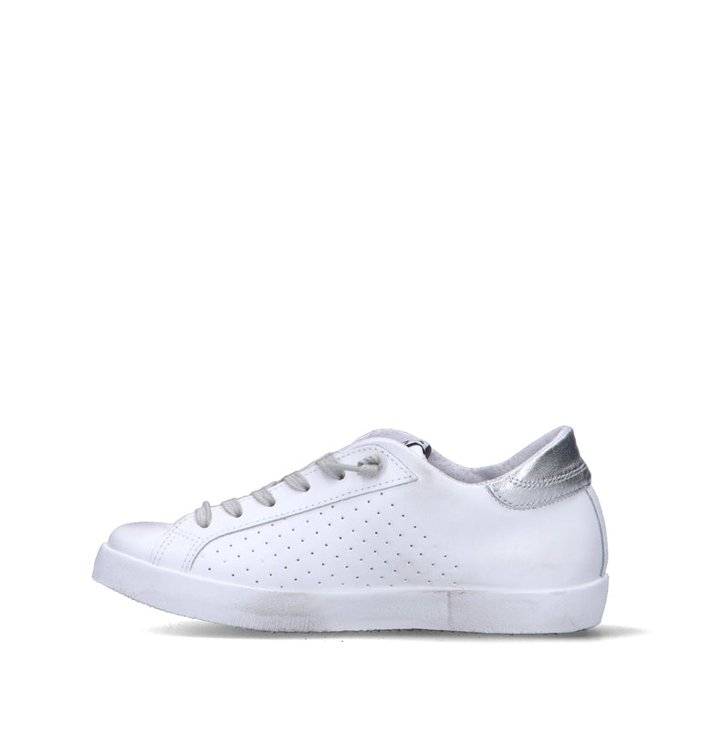 2 STAR Sneaker donna bianca in pelle