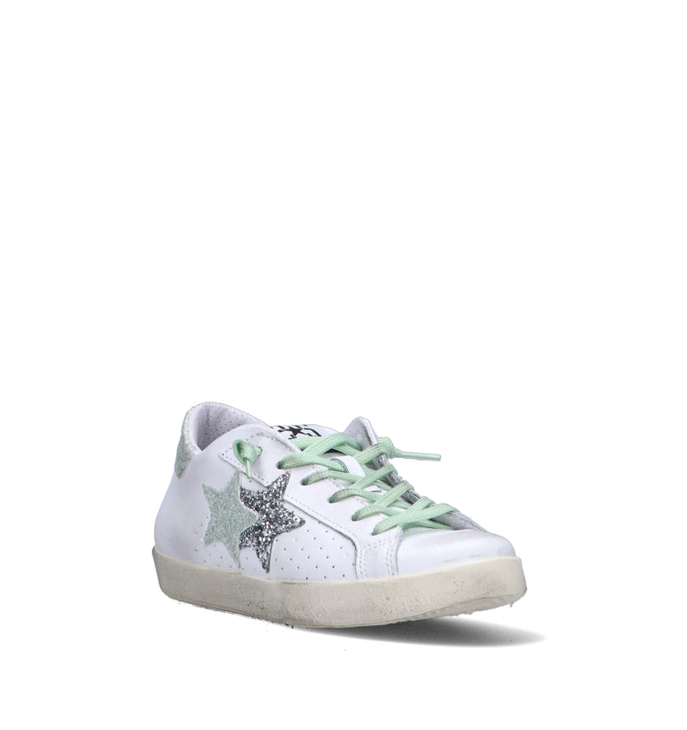 2 STAR Sneaker donna bianca