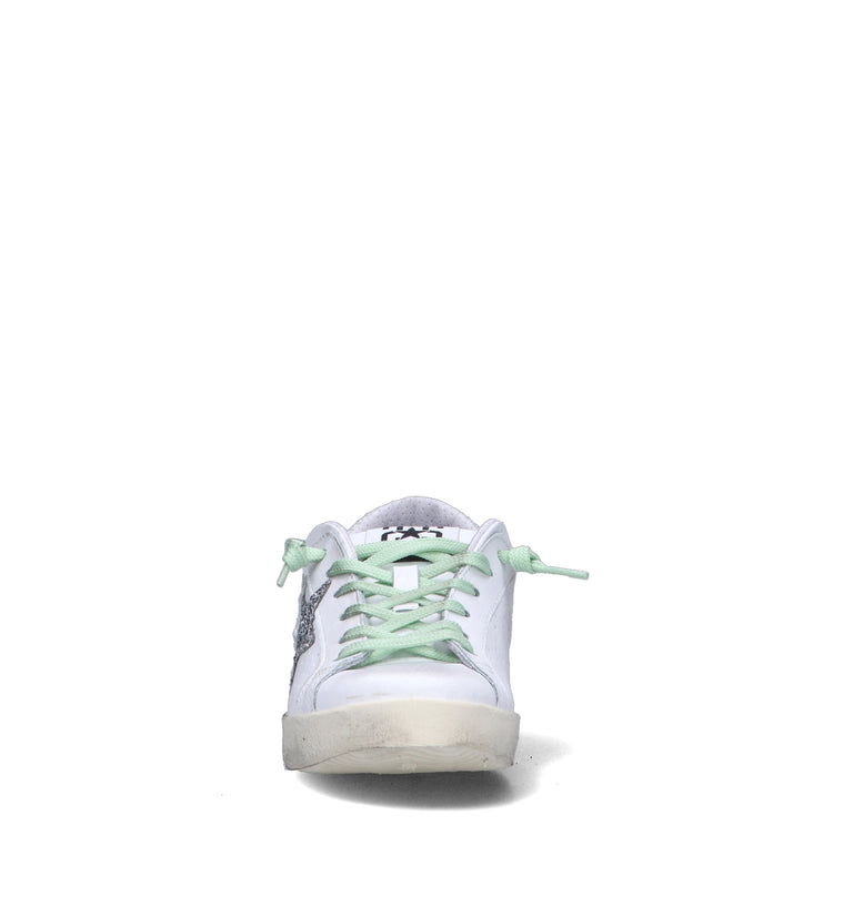 2 STAR Sneaker donna bianca