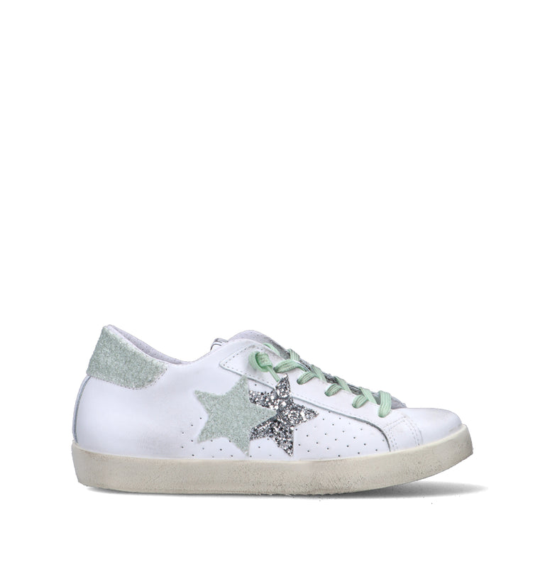 2 STAR Sneaker donna bianca