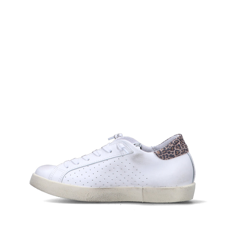 2 STAR Sneaker donna bianca in pelle