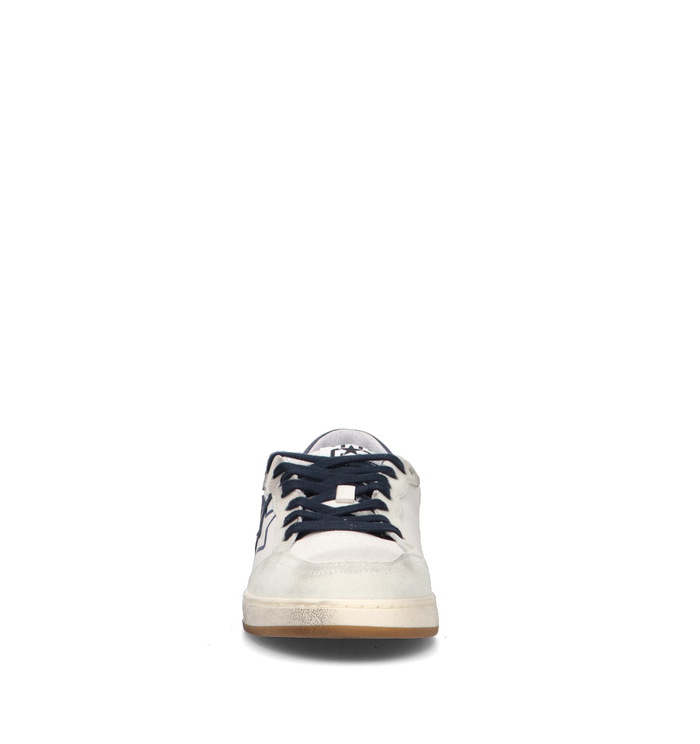 2 STAR Sneaker uomo bianca in pelle