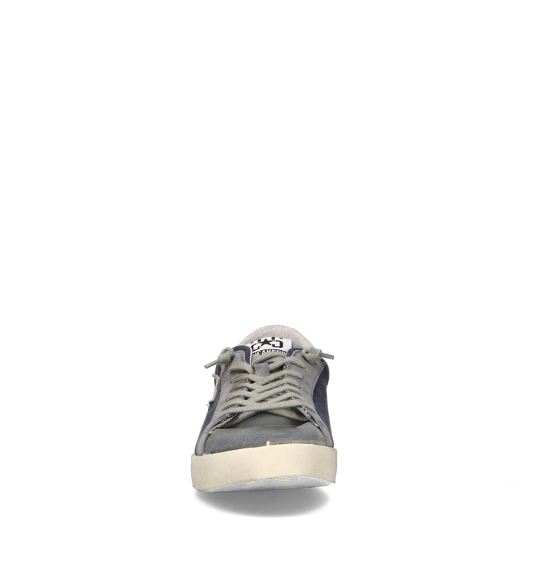 2 STAR Sneaker uomo blu in suede