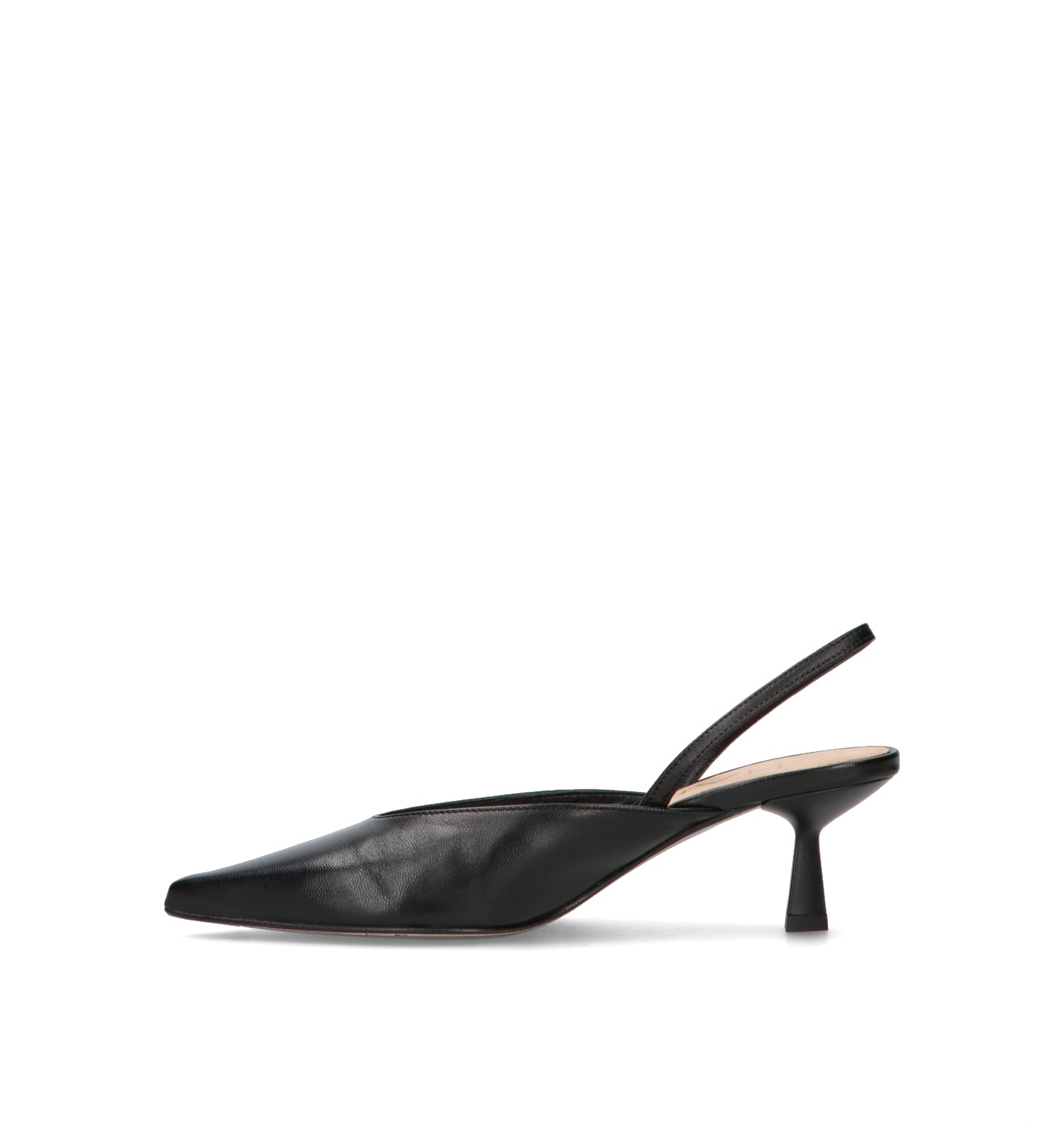 CHANTAL 1962 Slingback donna nera in pelle