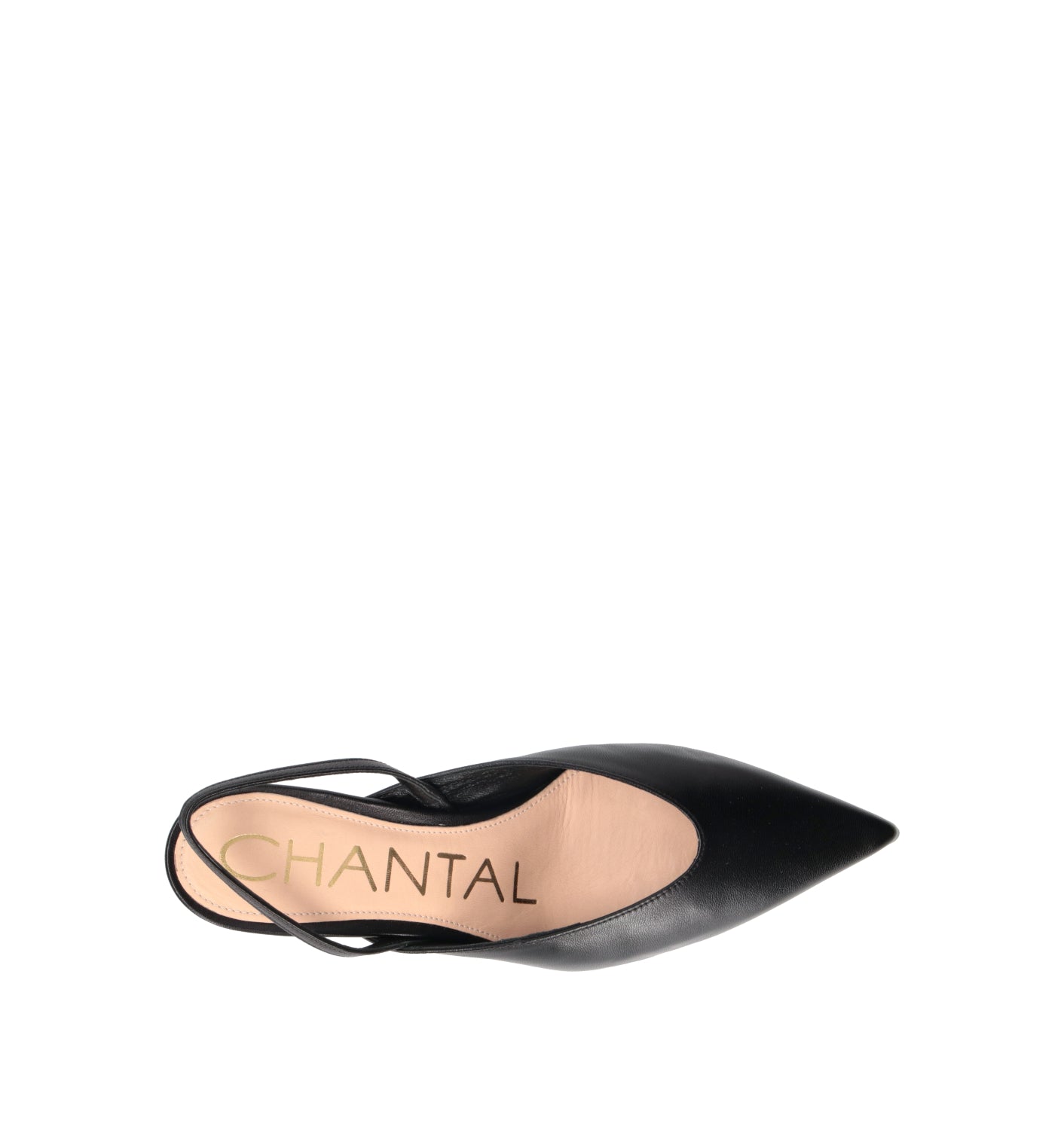 CHANTAL 1962 Slingback donna nera in pelle