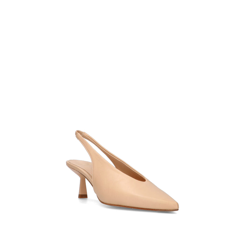 CHANTAL 1962 Slingback donna nude in pelle