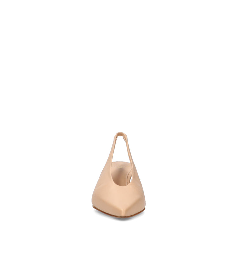 CHANTAL 1962 Slingback donna nude in pelle