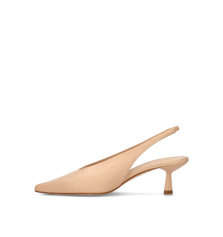 CHANTAL 1962 Slingback donna nude in pelle