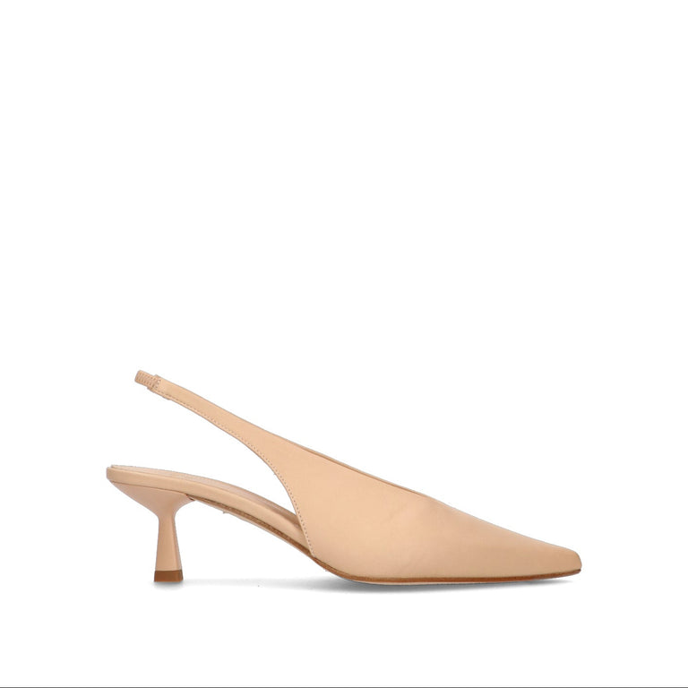 CHANTAL 1962 Slingback donna nude in pelle