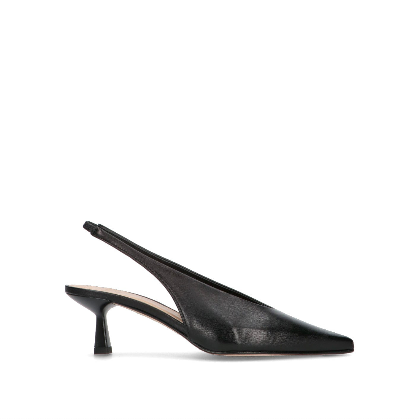 CHANTAL 1962 Slingback donna nera in pelle