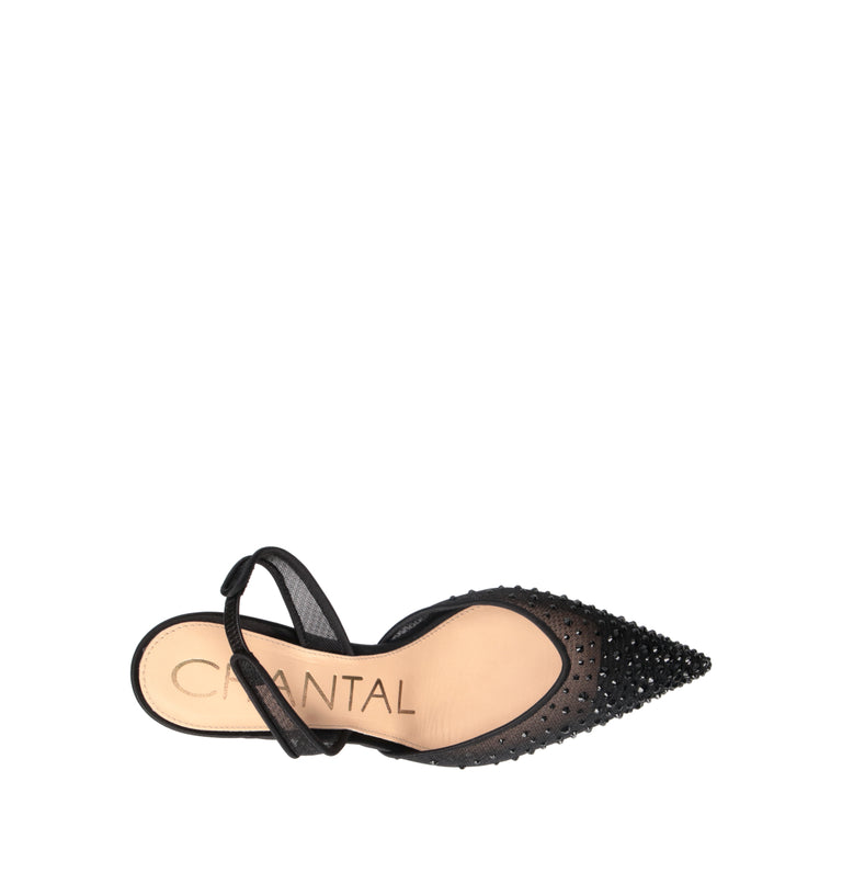 CHANTAL 1962 Slingback donna nera