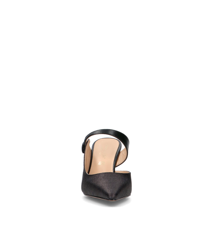 REBECCA VAN DIK Slingback donna nera