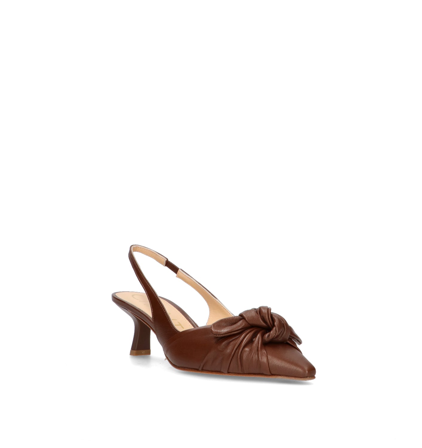 CHANTAL 1962 Slingback donna cioccolato in pelle