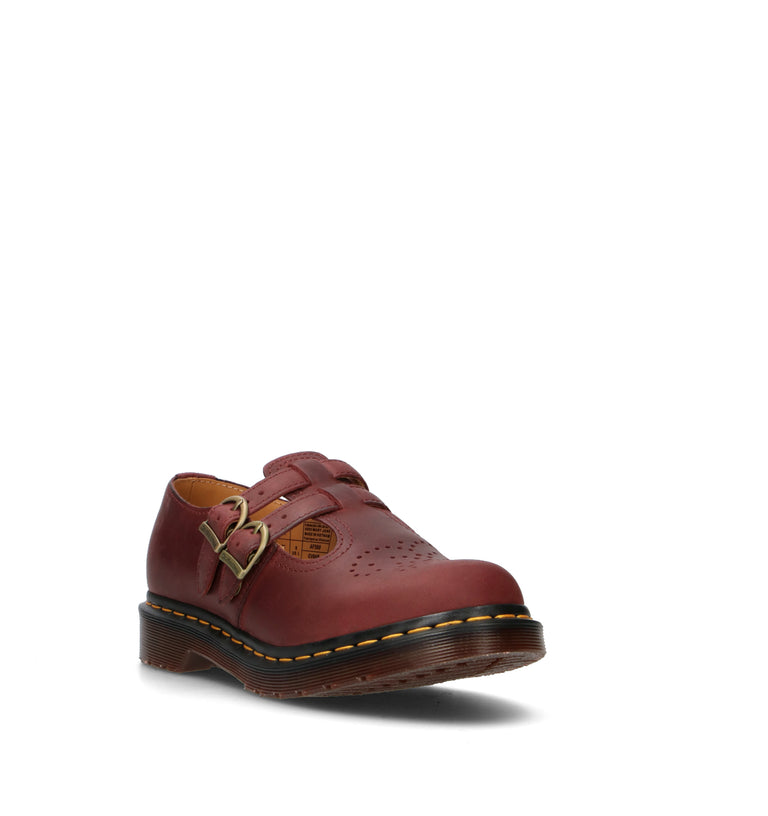 DR. MARTENS 8065 MARY JANE Mocassino donna bordeaux in pelle