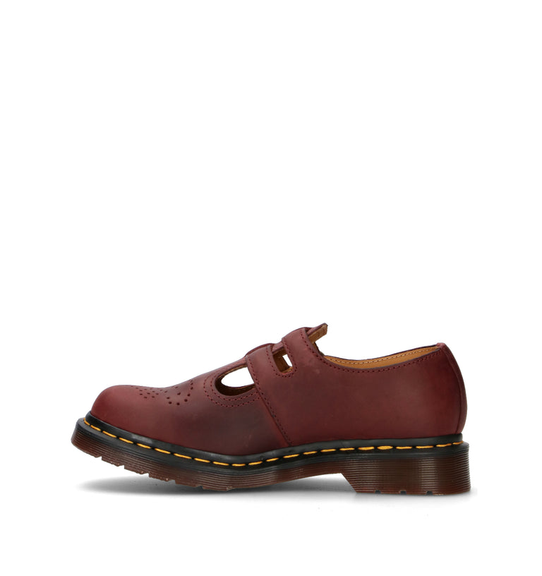 DR. MARTENS 8065 MARY JANE Mocassino donna bordeaux in pelle