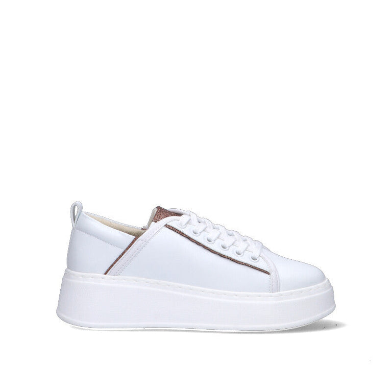 VIOLABLU' Sneaker donna bianca in pelle