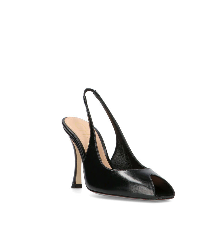 CHANTAL 1962 Sandalo donna nero in pelle