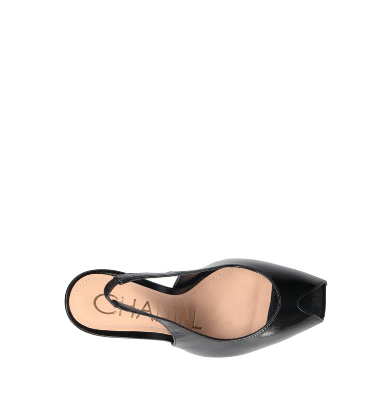 CHANTAL 1962 Sandalo donna nero in pelle