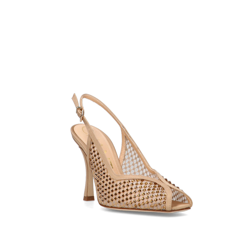 CHANTAL 1962 Slingback donna nude