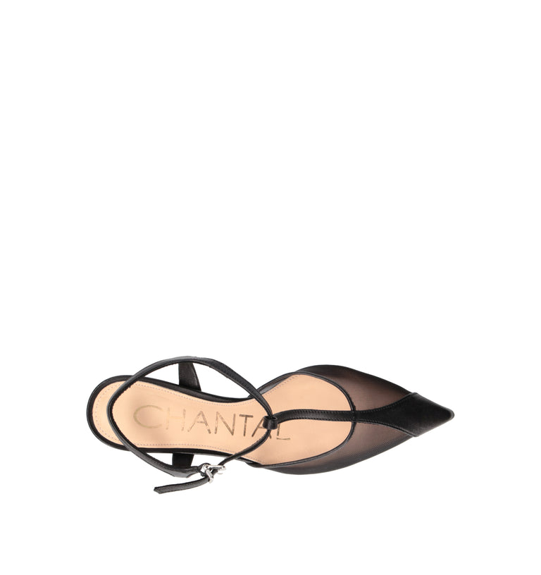 CHANTAL 1962 Slingback donna nera
