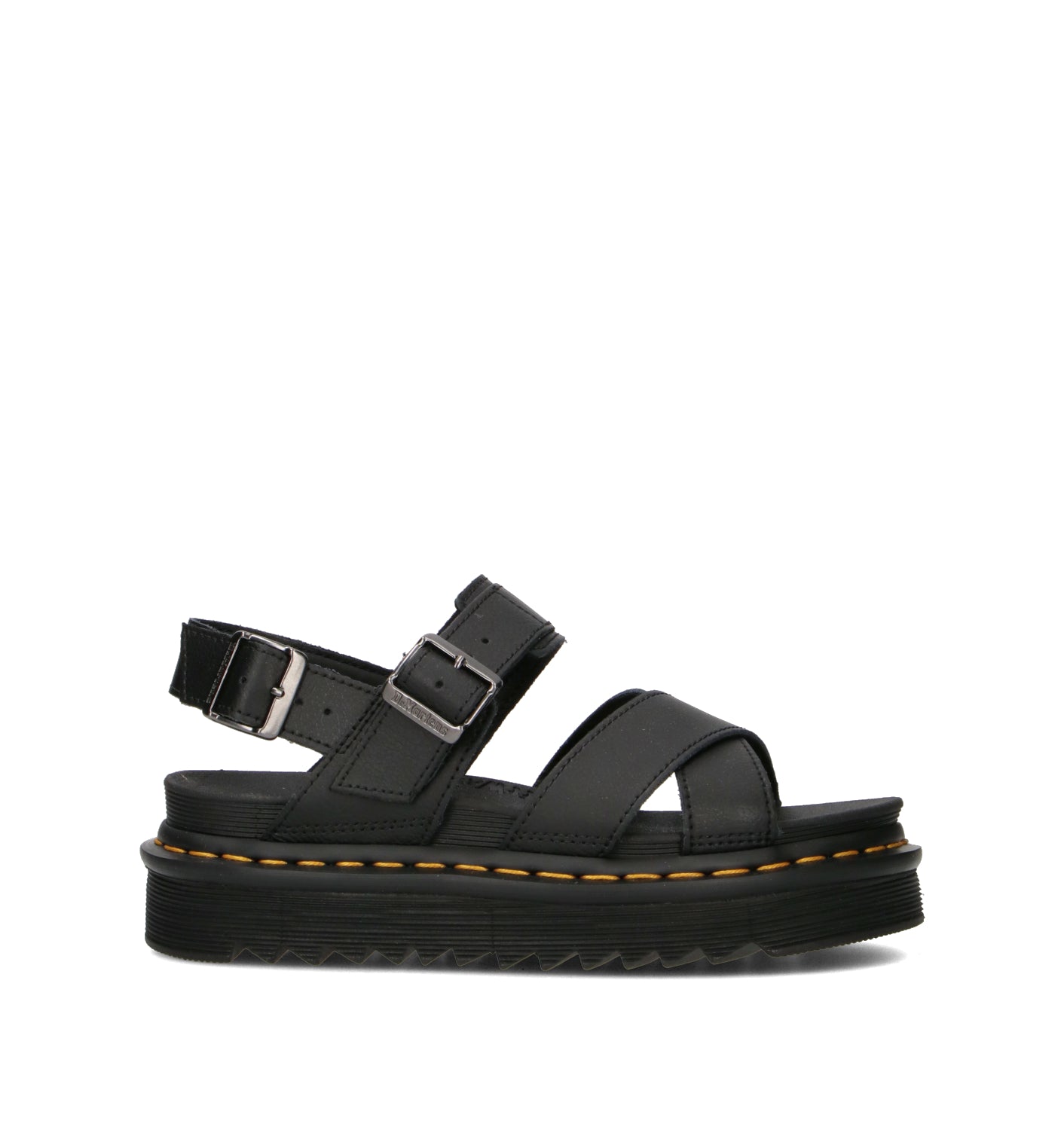 DR. MARTENS Sandalo donna nero in pelle