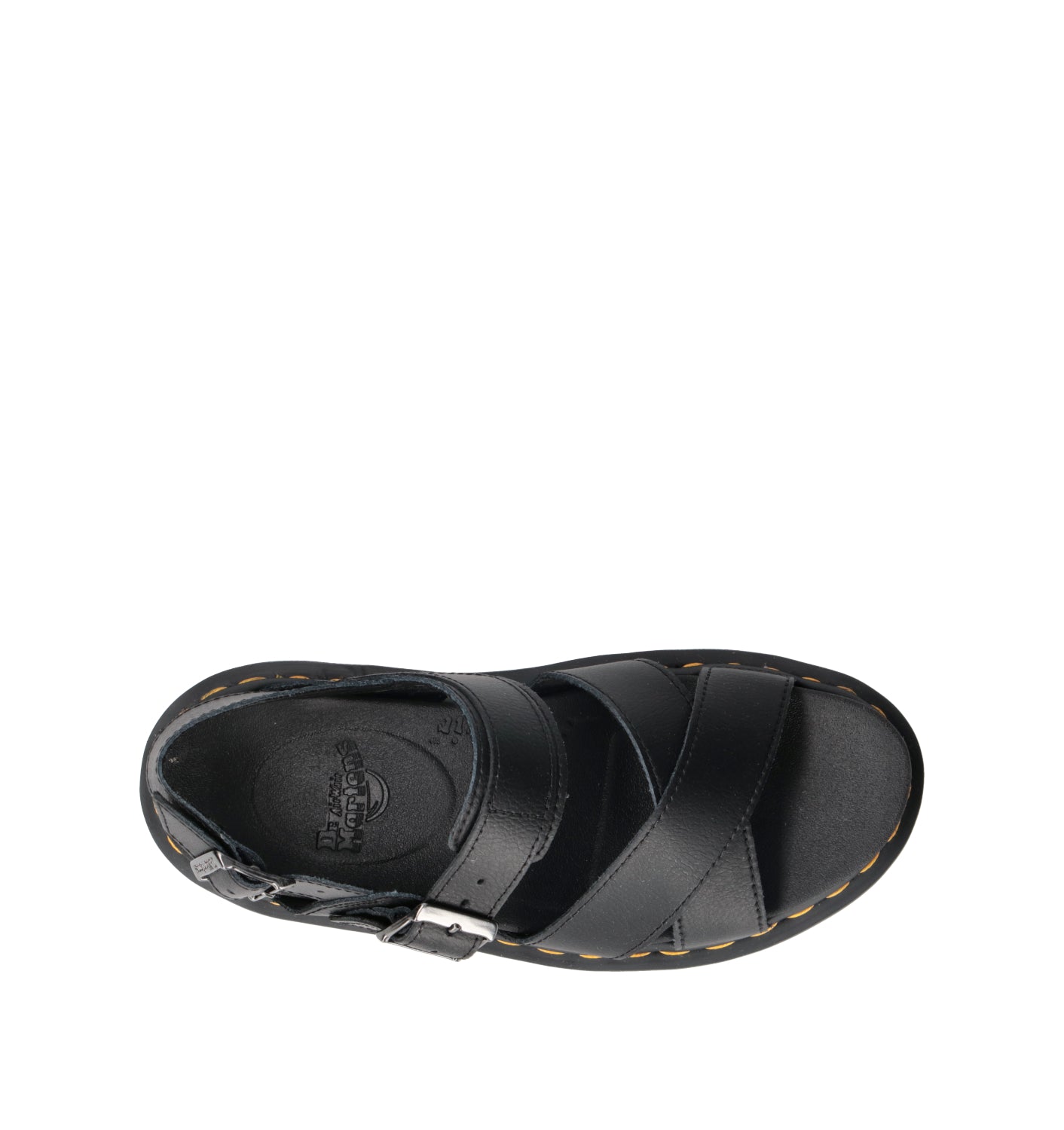 DR. MARTENS Sandalo donna nero in pelle