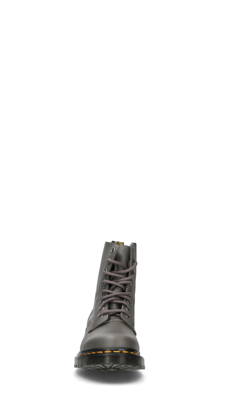 DR. MARTENS Anfibio donna grigio in pelle