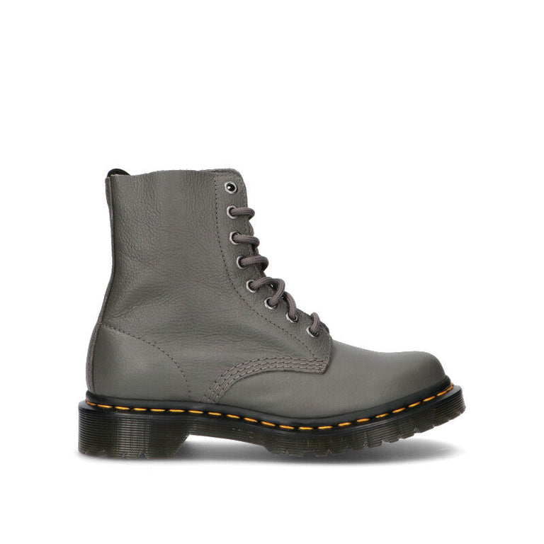 DR. MARTENS Anfibio donna grigio in pelle
