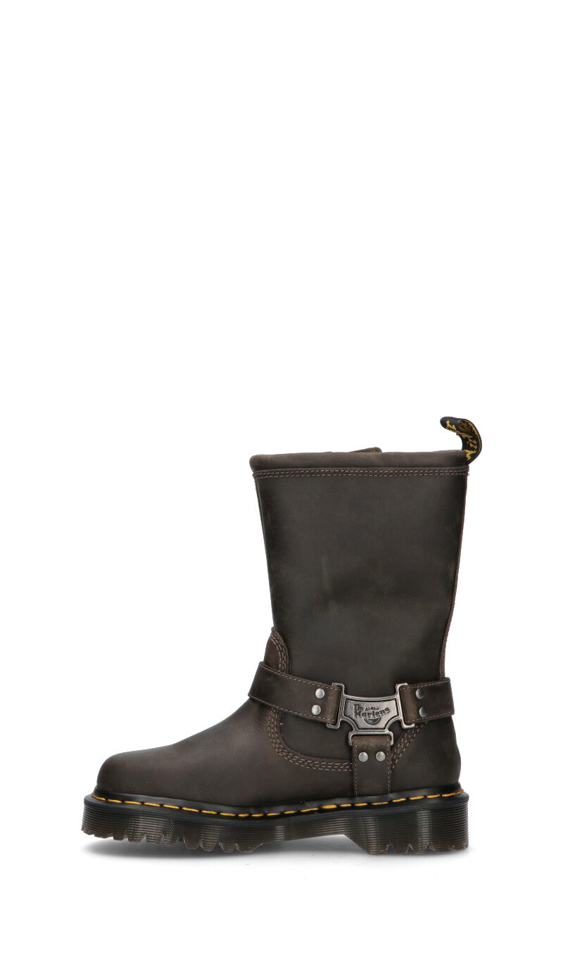 DR. MARTENS - ANISTONE HI Stivale donna grigio in pelle