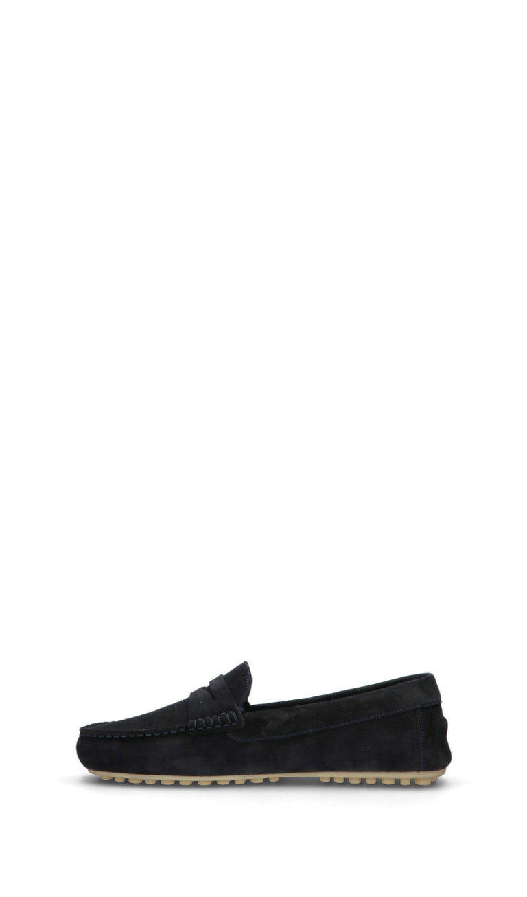 FRAU Mocassino uomo blu in suede