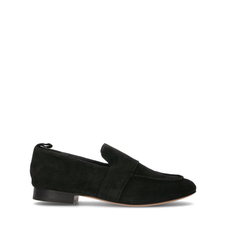 JVAM Mocassino donna nero in suede