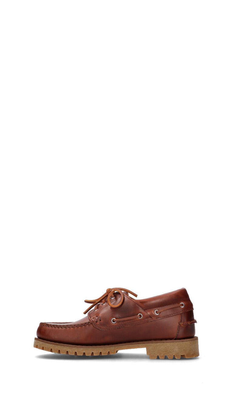 SEBAGO Scarpa barca uomo marrone in pelle