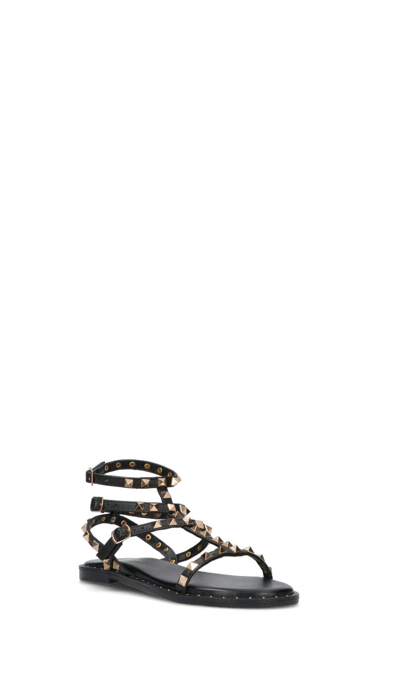 GRAFIA Sandalo donna nero in pelle