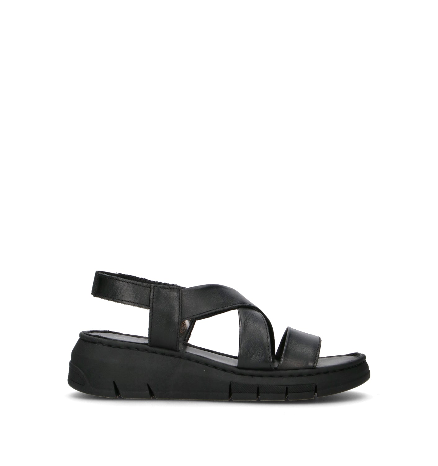 VARIOPINTO Sandalo donna nero in pelle